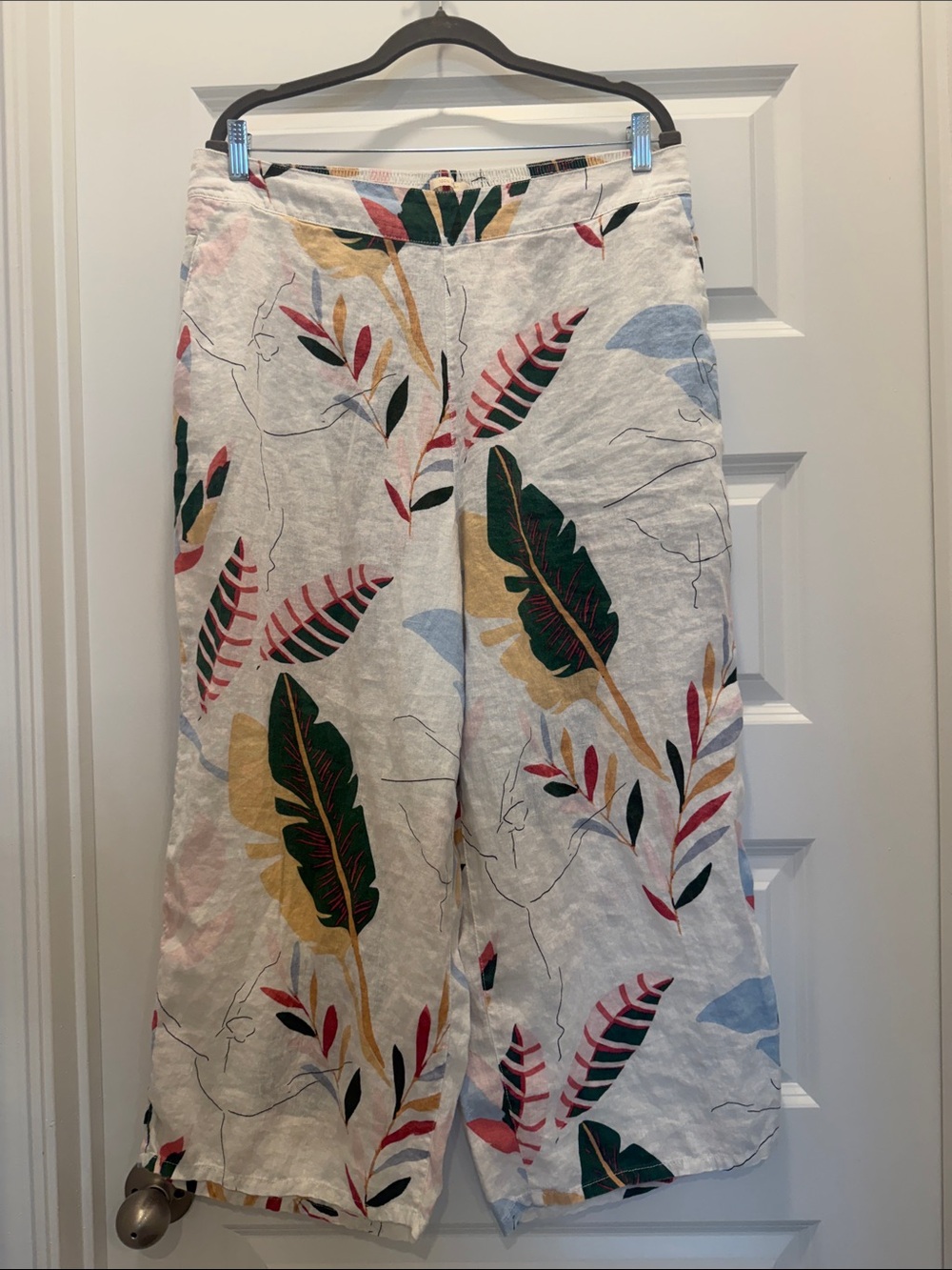 Cynthia Rowley White Multi Tropical-Print A-Line Skirt